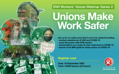 WEB-SEMINAR BWI “SINDIKATI ČINE RAD SIGURNIJIM”: Suočiti se sa izazovima pandemije