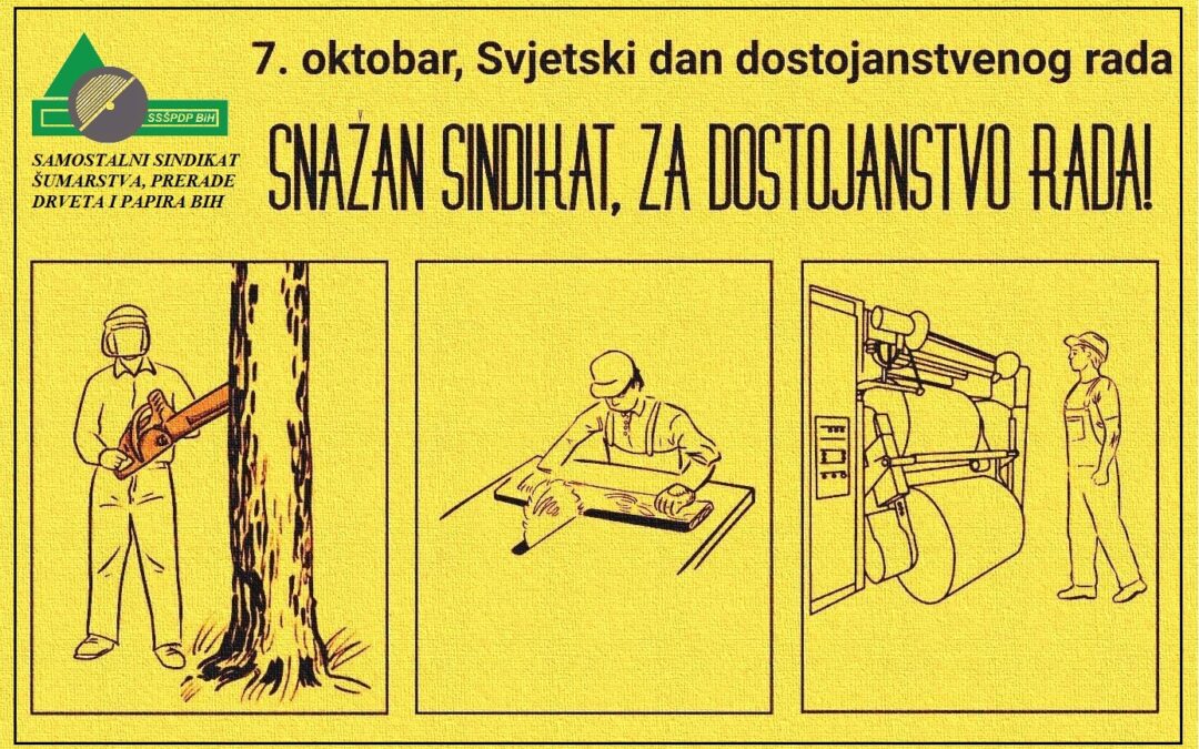 Saopćenje za javnost povodom svjetskog Dana dostojanstvenog rada