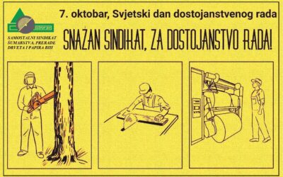 Saopćenje za javnost povodom svjetskog Dana dostojanstvenog rada