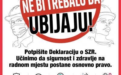 28. APRIL SVJETSKI DAN ZAŠTITE NA RADU: POSLOVI NE BI TREBALO DA UBIJAJU!