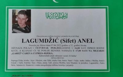 SAUČEŠĆE PORODICI, PRIJATELJIMA I KOLEGAMA PREMINULOG RADNIKA JP ŠPD ZDK D.O.O. ZAVIDOVIĆI