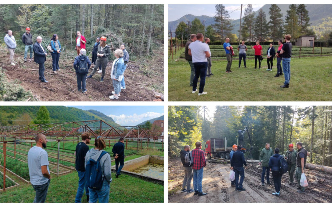 PREDSTAVNICI SSŠPDP BIH ZAJEDNO SA GOSTIMA IZ MEĐUNARODNIH ORGANIZACIJA POSJETILI RADNIKE ŠUMARSTAVA NA TERENU