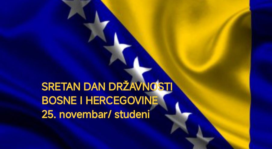 SRETAN DAN DRŽAVNOSTI BOSNE I HERCEGOVINE